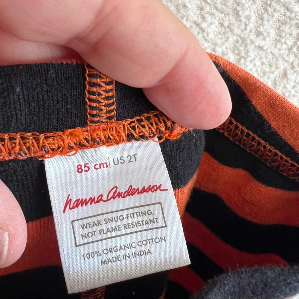 Hanna Andersson Jack O Lantern‎ Halloween Toddler Matching Set Pajamas Size 2T